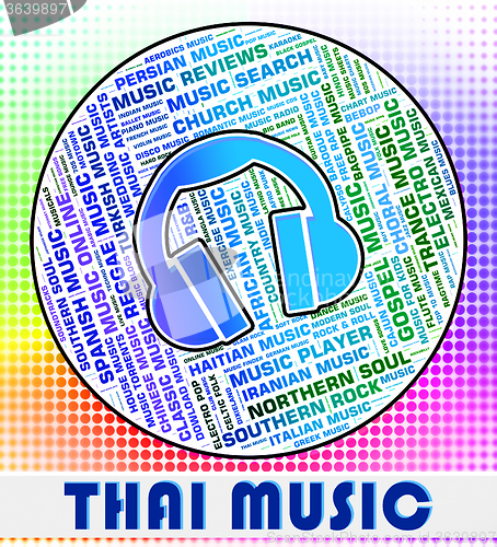 Image of Thai Music Represents Sound Track And Asia