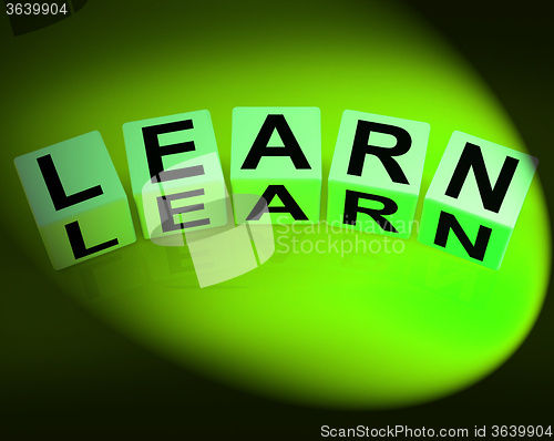 Image of Learn Dice Show Education Studying and Learning