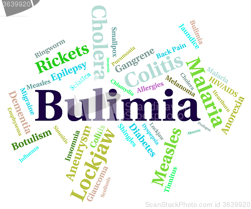 Image of Bulimia Illness Means Binge Vomit Syndrome And Anorexia