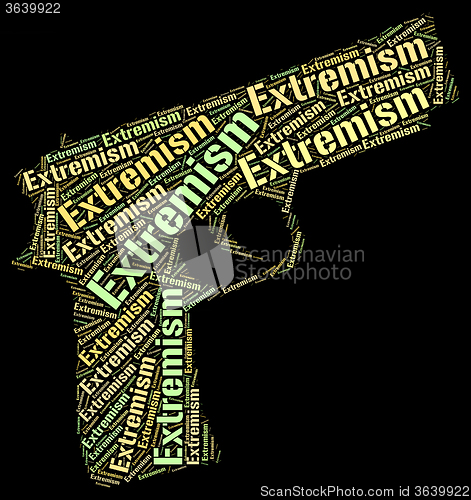 Image of Extremism Word Represents Fundamentalism Wordcloud And Bigotry