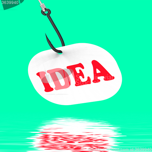 Image of Idea On Hook Displays Innovations And Creativity