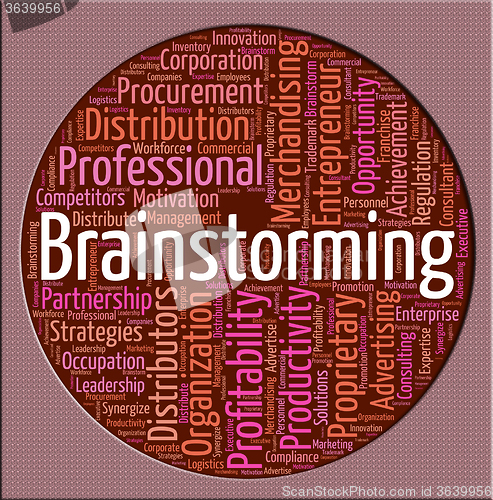 Image of Brainstorming Word Means Put Heads Together And Brainstormed