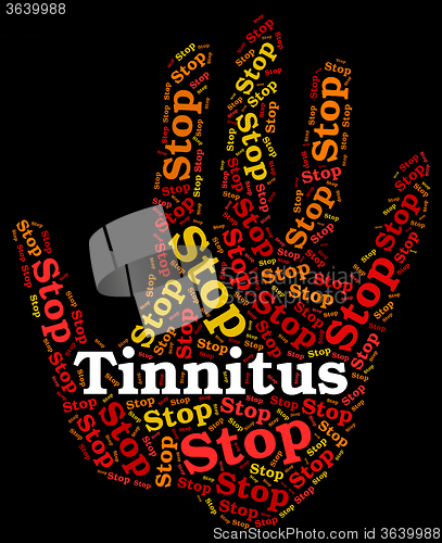 Image of Stop Tinnitus Indicates Warning Sign And Control