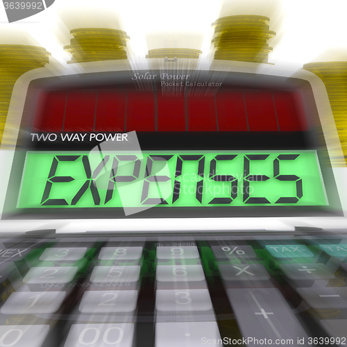 Image of Expenses Calculated Shows Business Expenditure And Bookkeeping