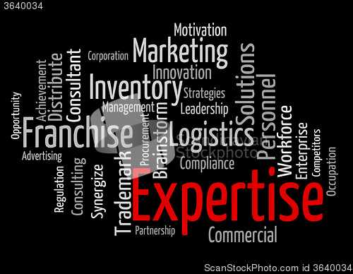 Image of Expertise Word Represents Knowledge Education And Capabilities