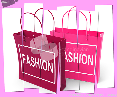 Image of Fashion Shopping Bags Represent Fashionable and Trendy Products