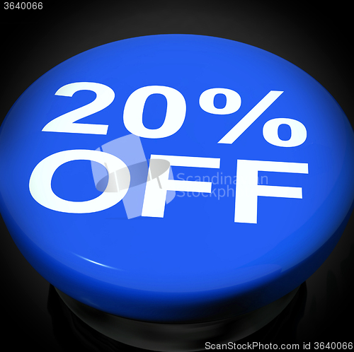 Image of Twenty Percent Switch Shows Sale Discount Or 20 Off