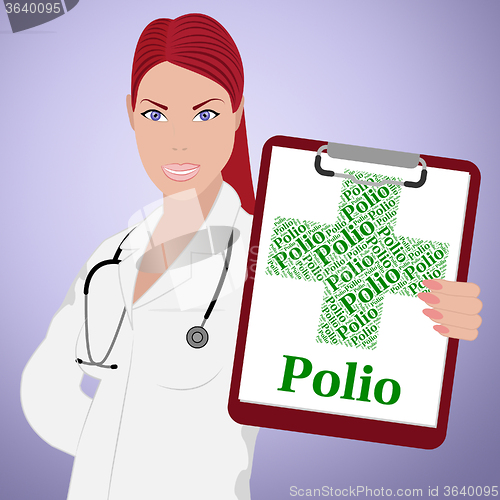 Image of Polio Word Means Infantile Paralysis And Poliomyelitis