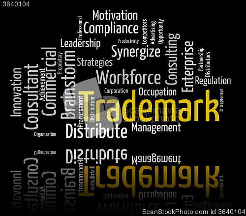 Image of Trademark Word Shows Brand Name And Insignia