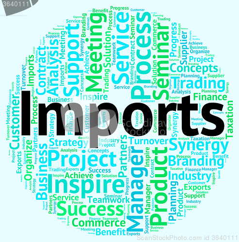 Image of Imports Word Indicates Buy Abroad And Business