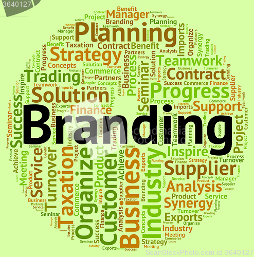 Image of Branding Word Indicates Company Identity And Branded