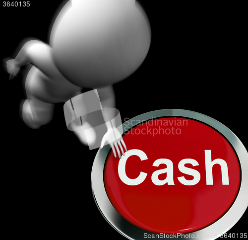 Image of Cash Pressed Means Money Finances And Wealth