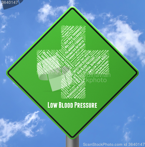 Image of Low Blood Pressure Represents Poor Health And Advertisement