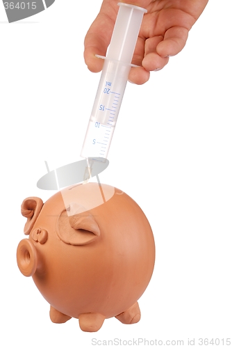 Image of Piggy Bank and Syringe