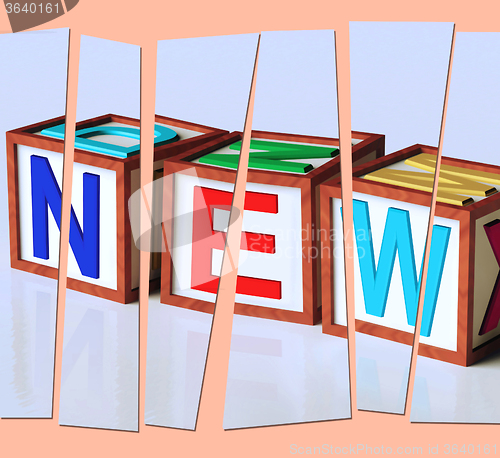 Image of New Letters Show Latest Contemporary Or Newly Added