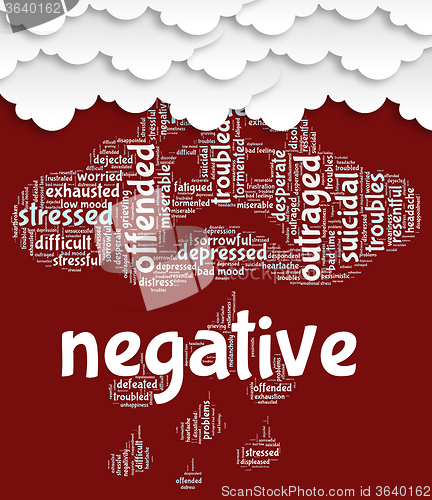 Image of Negative Word Means Refuse Opposed And No