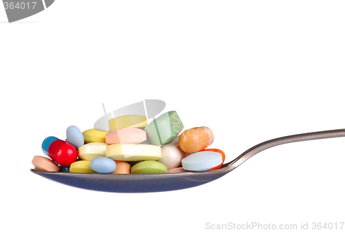 Image of Pills on Teaspoon