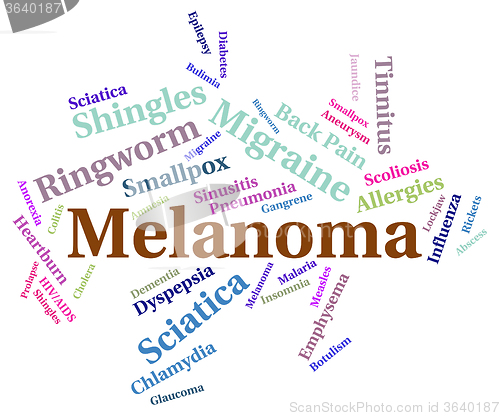 Image of Melanoma Illness Indicates Carcinogenic Sickness And Infection