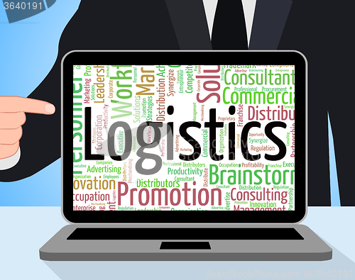 Image of Logistics Word Represents Strategies Analysis And Strategy