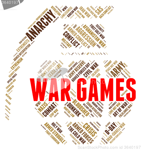 Image of War Games Shows Entertainment Playing And Bloodshed