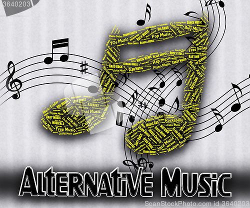 Image of Alternative Music Means Sound Tracks And Acoustic