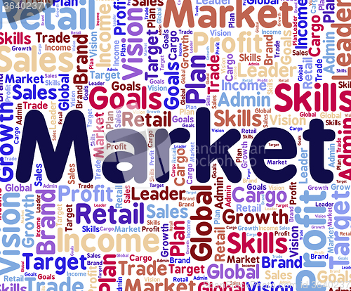 Image of Market Word Means Mart Wordclouds And Wordcloud