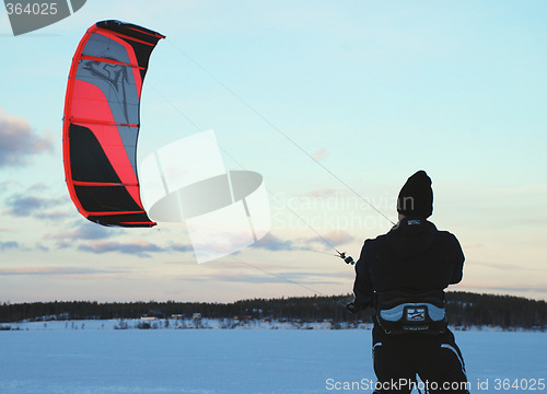 Image of Snow kiting