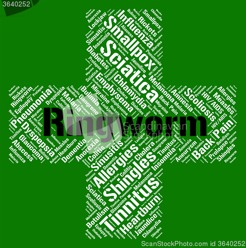 Image of Ringworm Word Means Ill Health And Dermatophytosis