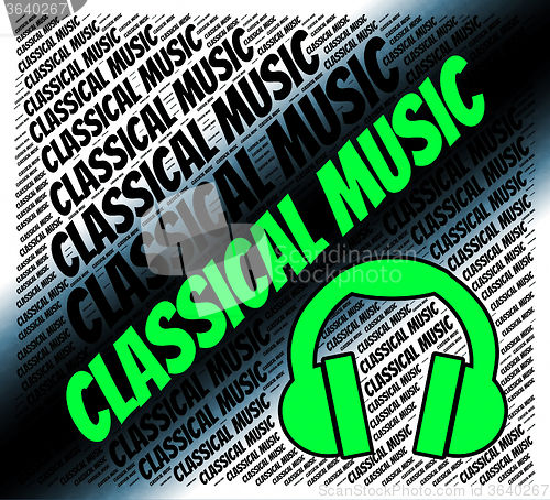 Image of Classical Music Shows Sound Tracks And Audio