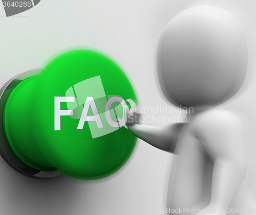 Image of FAQ Pressed Shows Website Questions And Assistance