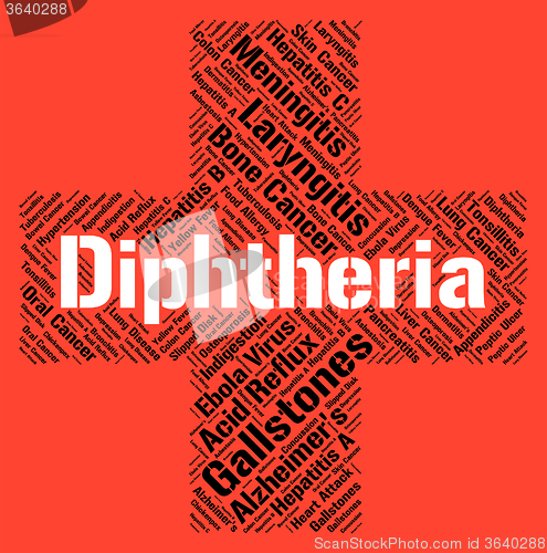 Image of Diphtheria Word Means Corynebacterium Diphtheriae And Affliction
