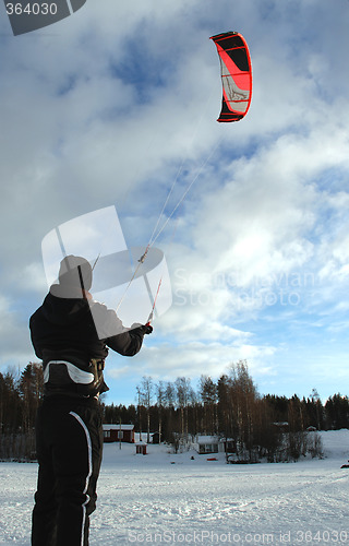 Image of Snow kiting