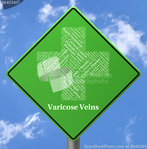 Image of Varicose Veins Means Circulatory System And Advertisement