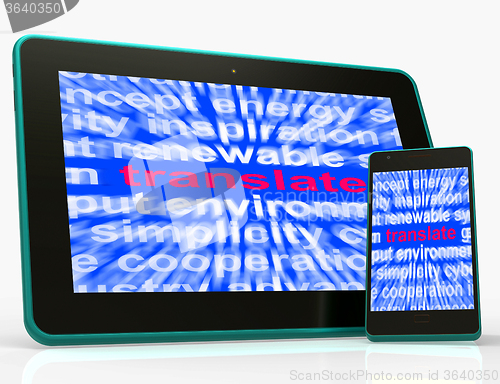 Image of Translate Tablet Means Converting To Another Language