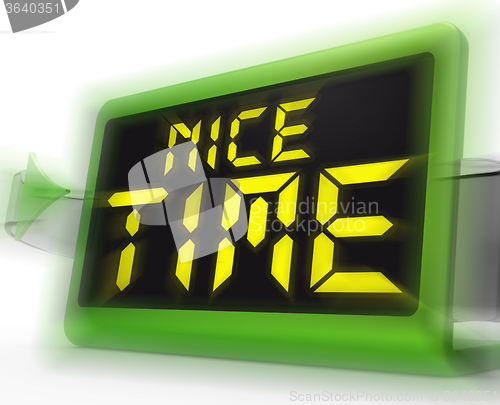 Image of Nice Time Digital Clock Means Enjoyable And Pleasant Experience