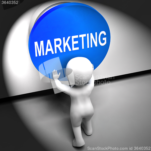 Image of Marketing Pressed Means Brand Promotions And Advertising