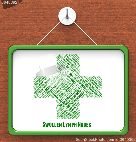 Image of Swollen Lymph Nodes Shows Ill Health And Affliction