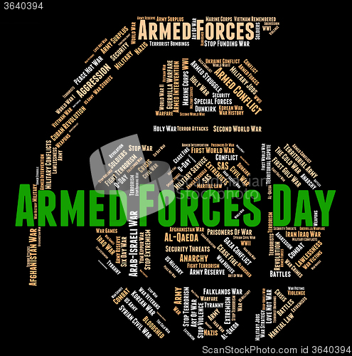 Image of Armed Forces Day Represents Fighting Machine And Armament