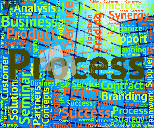 Image of Process Word Shows Processes Words And Undertaking