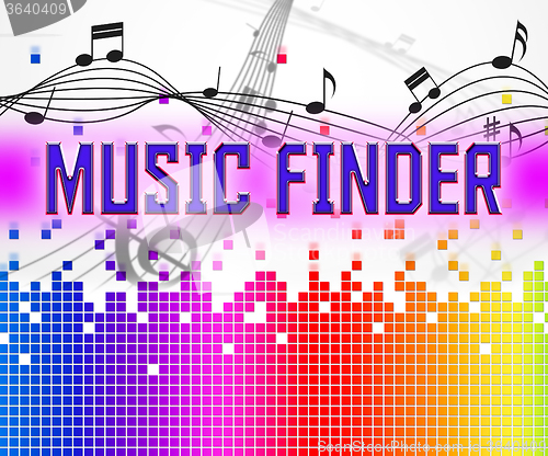 Image of Music Finder Shows Sound Tracks And Audio