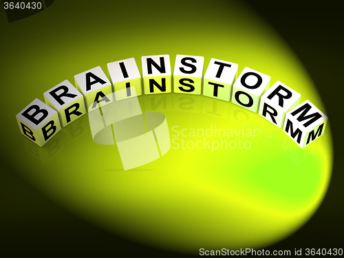 Image of Brainstorm Letters Shows Creative Ideas And Thoughts