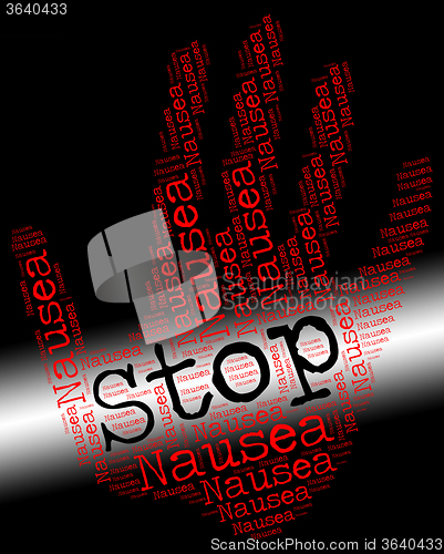 Image of Stop Nausea Shows Throw Up And Control