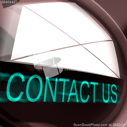 Image of Contact Us Postage Means Feedback And Discussing