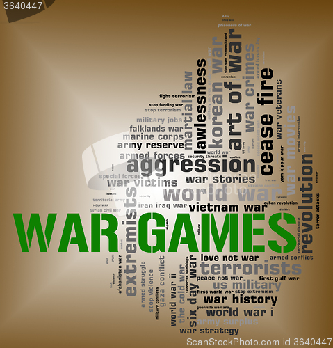 Image of War Games Represents Military Action And Battle