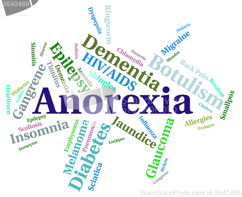 Image of Anorexia Illness Represents Sickly Looking And Afflictions