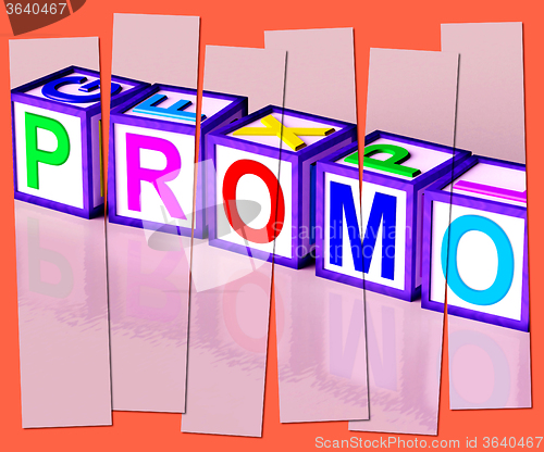 Image of Promo Word Mean Special Reduced Price Or  Off