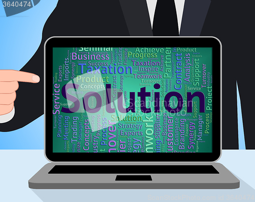 Image of Solution Word Indicates Solving Solutions And Achievement