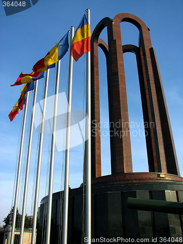 Image of Mausoleum And Flags