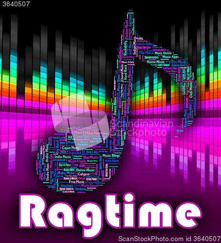 Image of Ragtime Music Means Sound Tracks And Audio