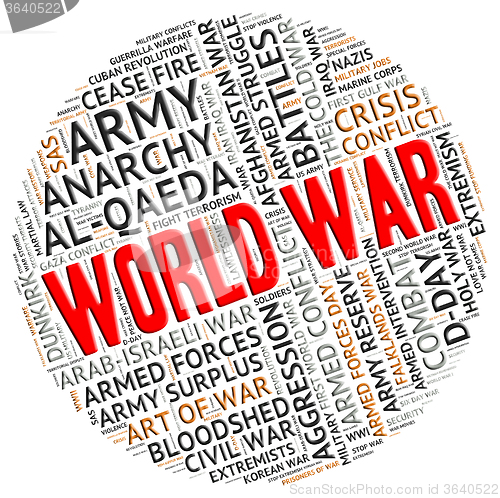 Image of World War Represents Military Action And Battles